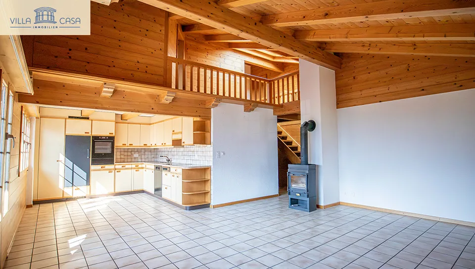 Alpine attic apartment including renovation package (optional)