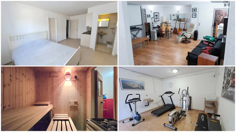 Familienvilla mit 7,5 Zimmern und unabhängigem Studio mit 1,5 Zimmern, mit Aussicht