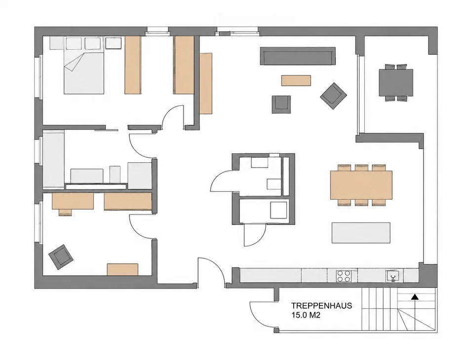 Helle 3.5-Zimmer-Wohnung mit Balkon und schöner Aussicht in Dornach