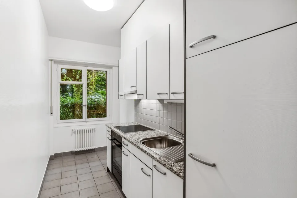 Appartamento di 3 camere a Zürich-Seebach, tranquillo, vicino alla natura e ben collegato