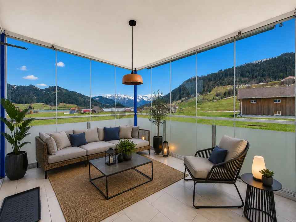 Top location: Large 5.5-room apartment for nature lovers, water and mountain sports enthusiasts on the sunny Silhlebene!