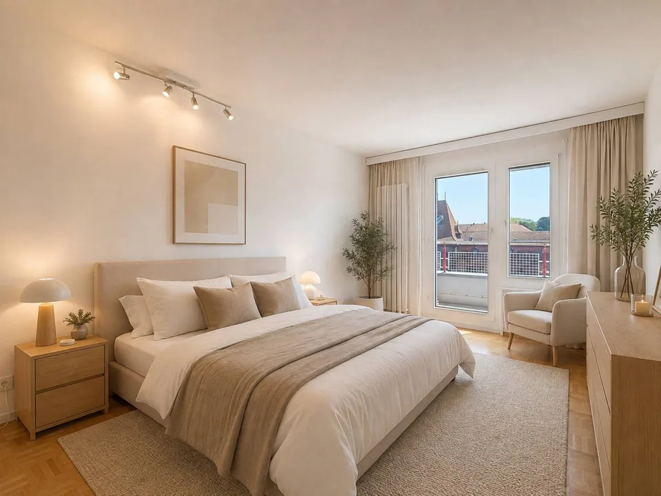 Elegantes 4,5-Zimmer-Apartment mit zwei Balkonen im Herzen von Yverdon-les-Bains
