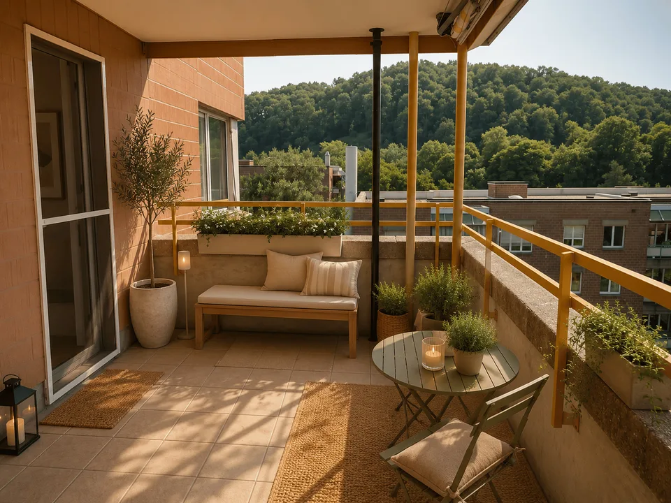 Appartamento luminoso 4,5 locali con balcone in uno sviluppo familiare