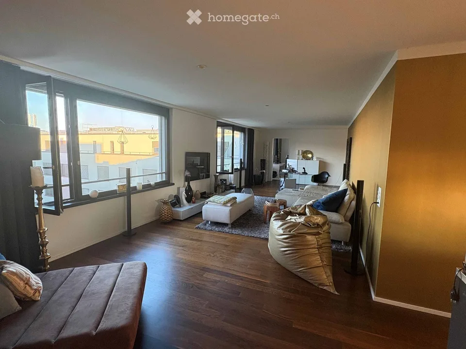 Beautiful 3.5 attic apartment on Pfingstweidstrasse 104D, quiet, roof terrace, sunny, private