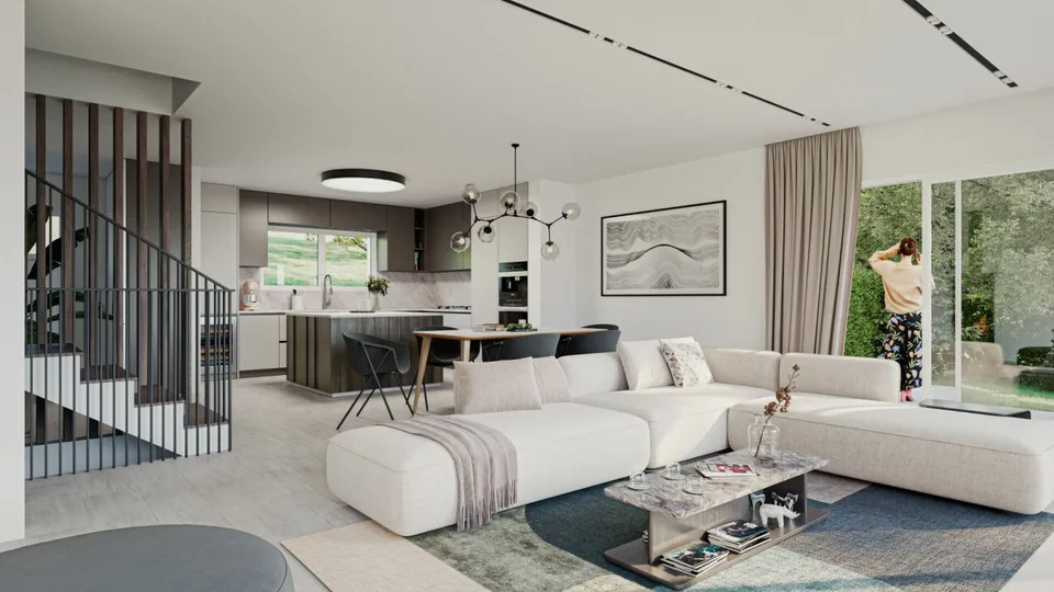 Semi-detached villa on plans - Plot 4
