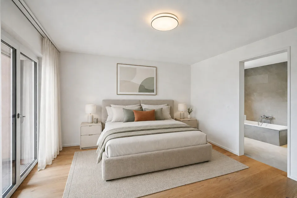 Appartement moderne 4,5 pièces avec trois balcons couverts