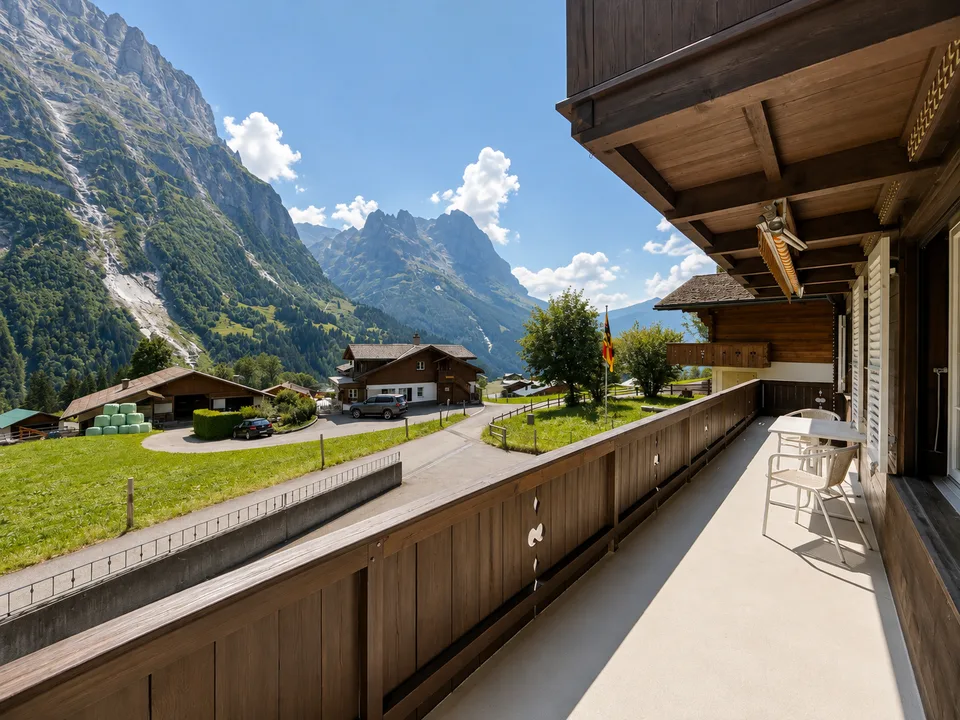 Chalet Blanche-Neige – charmant appartement de 4 pièces avec vue sur l'Eiger