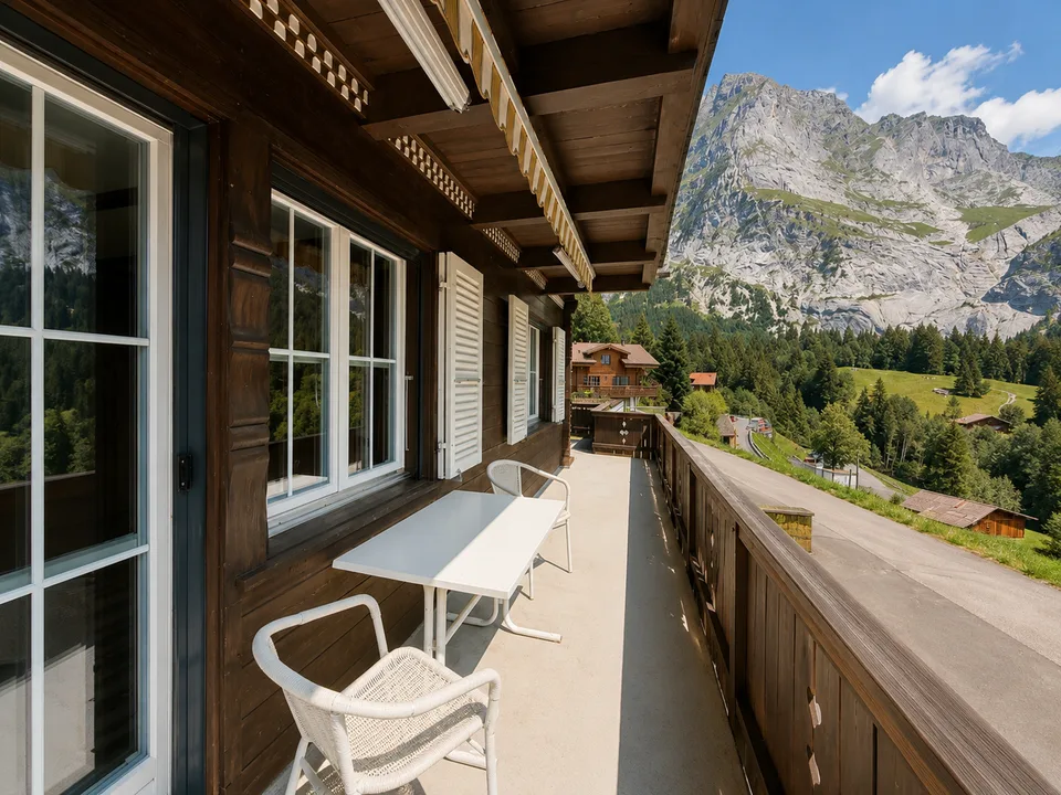 Chalet Blanche-Neige – charmant appartement de 4 pièces avec vue sur l'Eiger