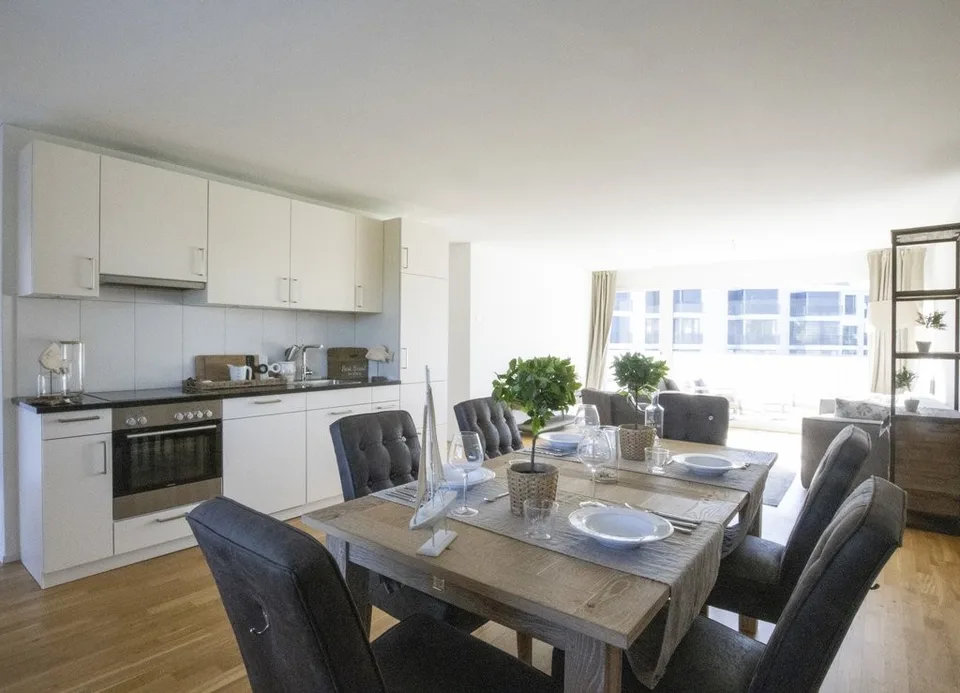 Moderne Wohnung mit eigenem Waschturm