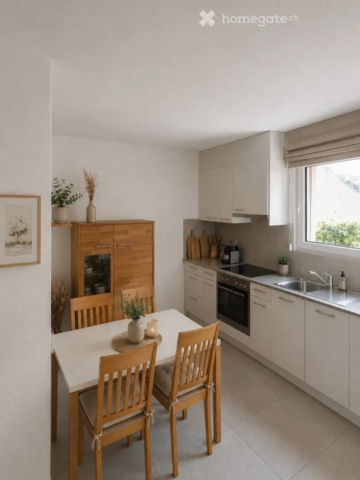 Zweieinhalb-Zimmer-Wohnung mit eigenem Garten