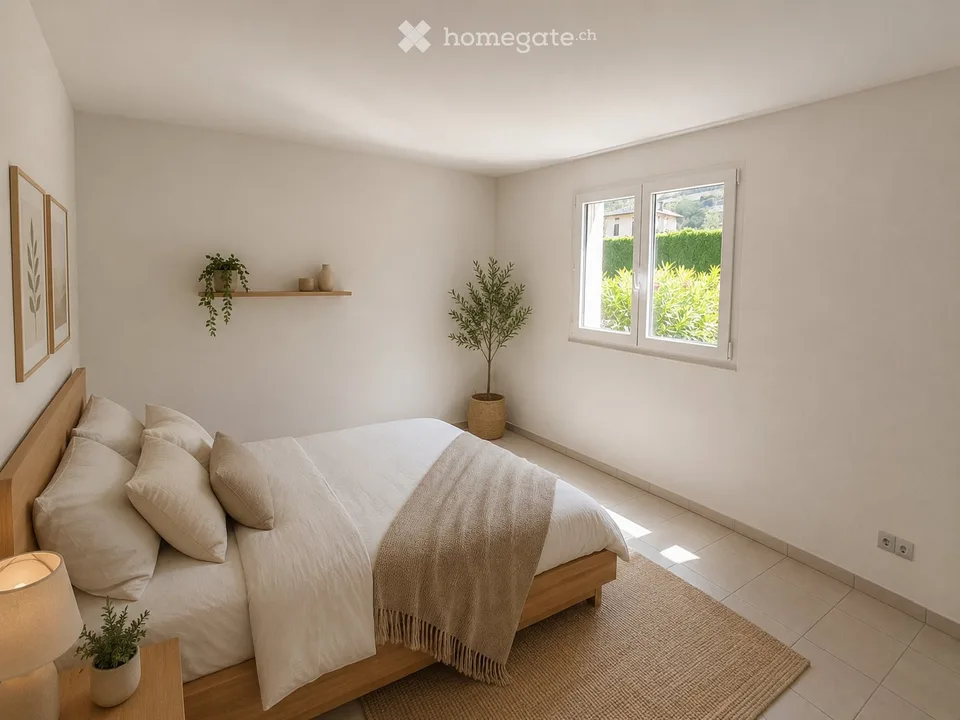 Zweieinhalb-Zimmer-Wohnung mit eigenem Garten