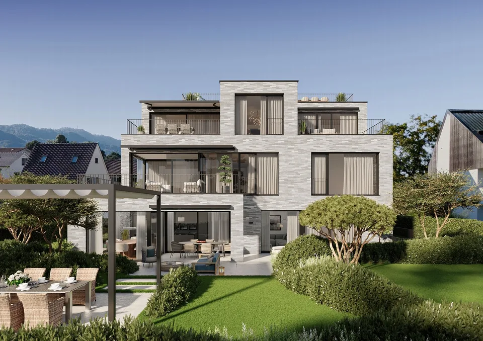 Exclusive 5.5-room DUPLEX garden apartment SMARAGD with wellness/f...