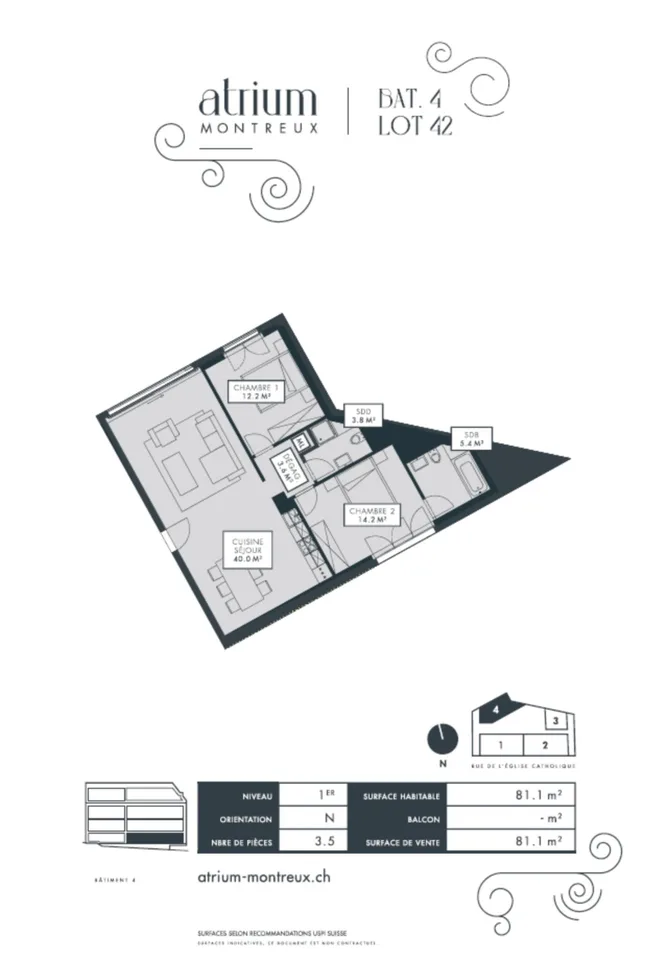 MOLTO GRANDE 3.5 LOCALI NUOVO 81 m2