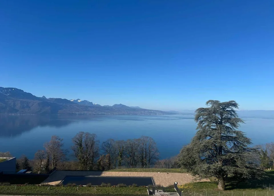 Un vero gioiello di 2,5 locali con ampio balcone e vista mozzafiato sul Lago di Ginevra