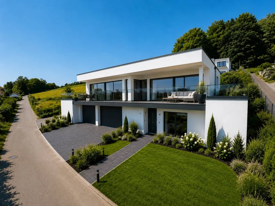 Einzelvilla mit Seeblick