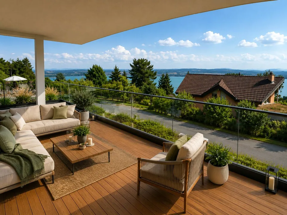 Einzelvilla mit Seeblick