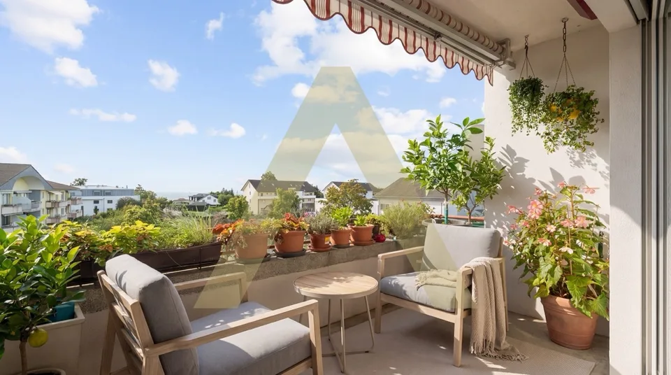 Grand duplex avec vue lac