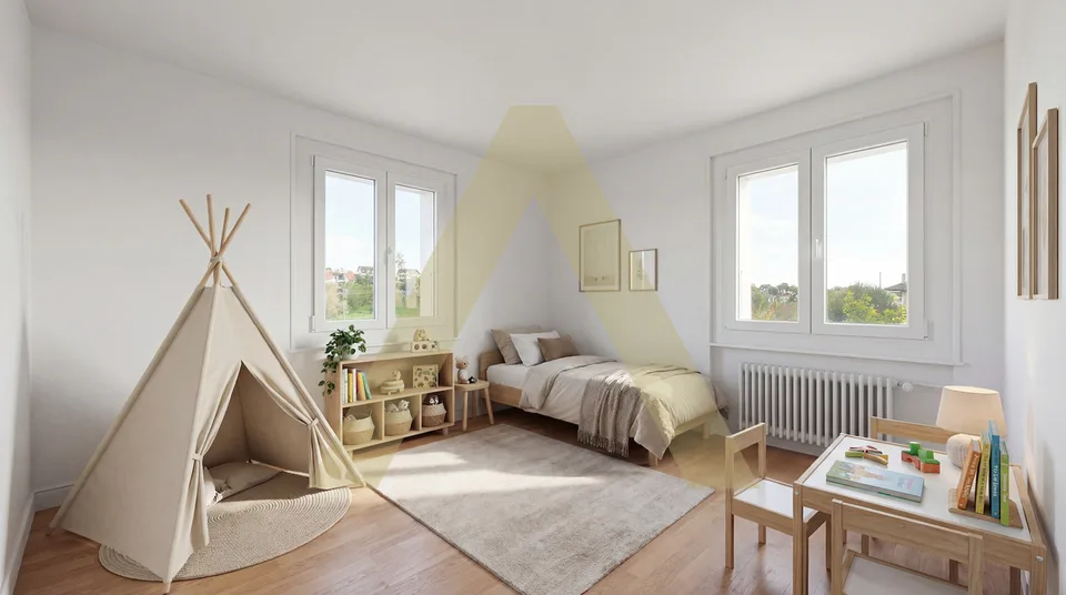 Grand duplex avec vue lac