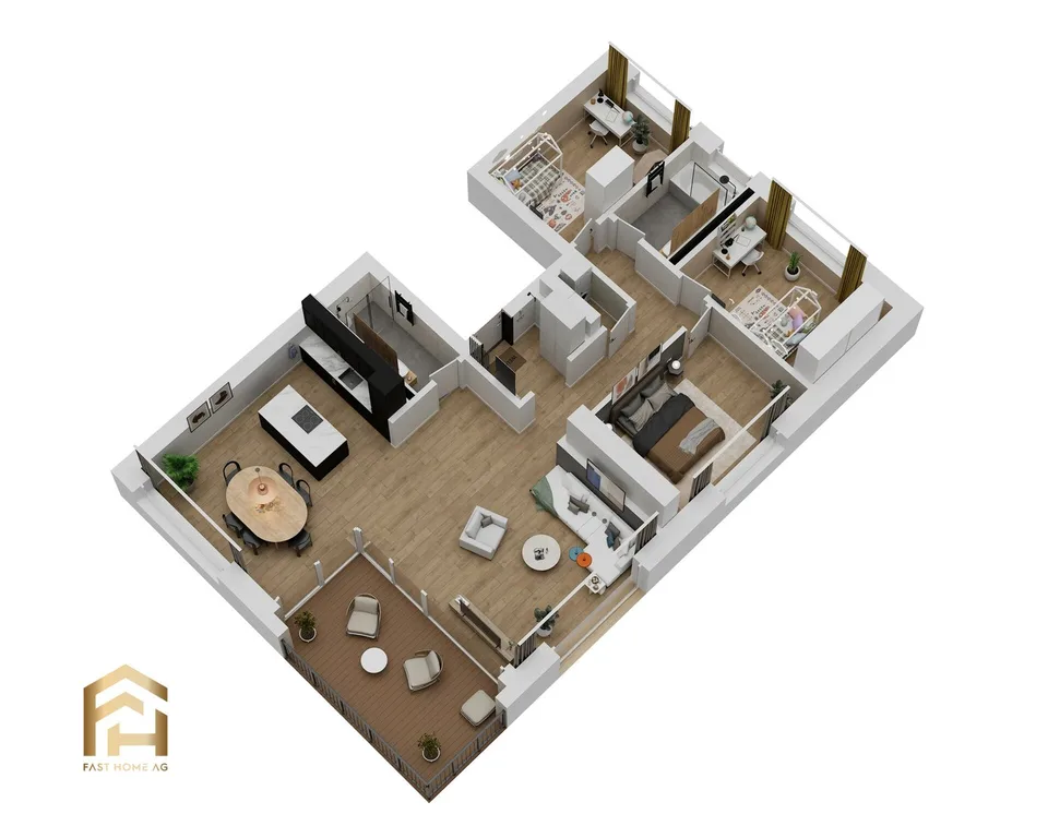 Hochwertige 4.5 Zimmerwohnung im 1. OG in Ried-Brig