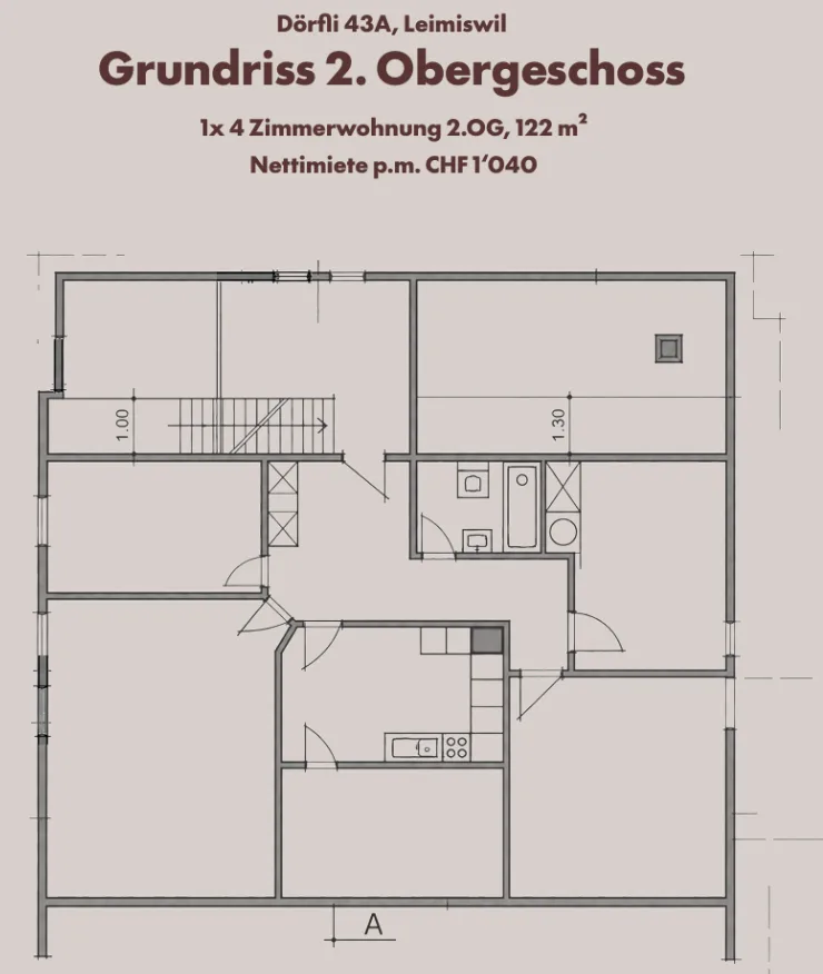 Spacious multi-family house with top returns and parking possibility, Leimiswil