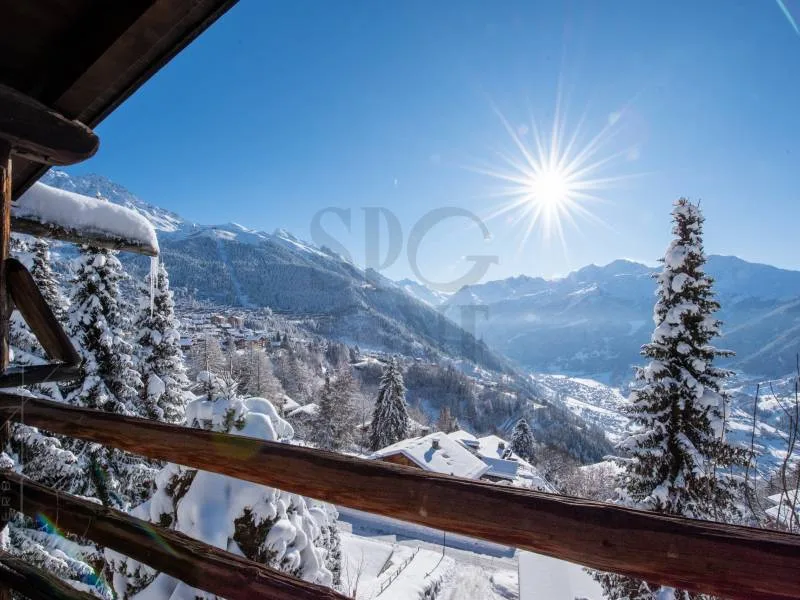 Typisches Chalet mit atemberaubendem Blick