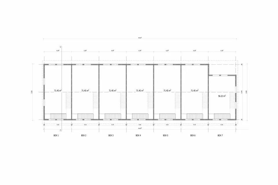 Location de boîtes de stockage et commerciales attractives