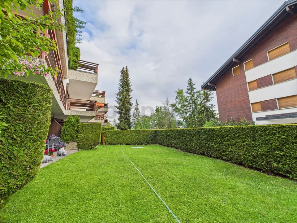 Charming studio with terrace and garden in Crans-Montana