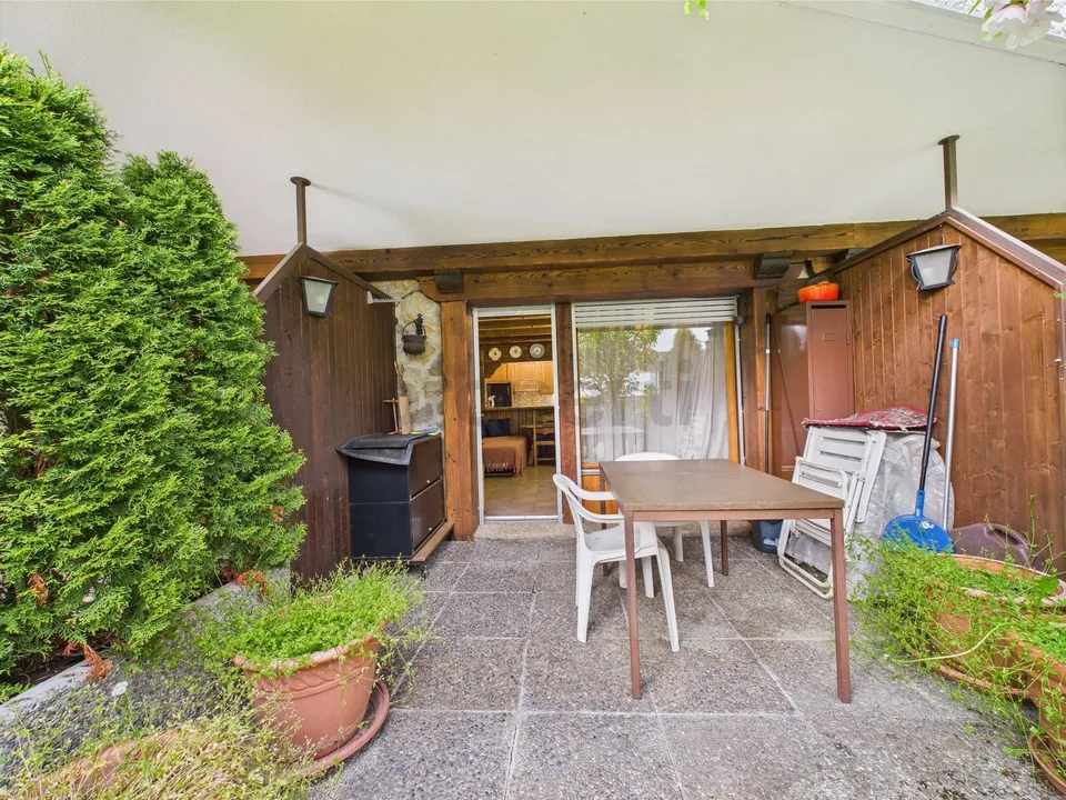 Charming studio with terrace and garden in Crans-Montana