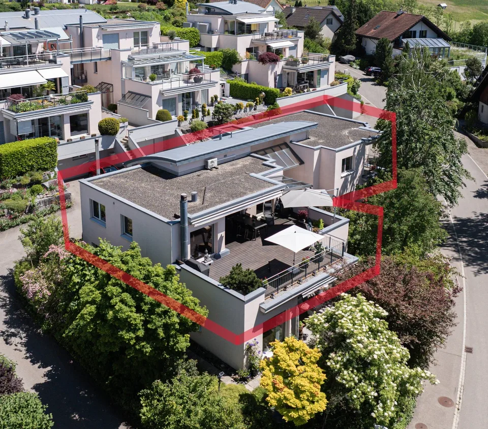 Penthouse-Traum mit Einfamilienhaus-Feeling & grosser Terrasse