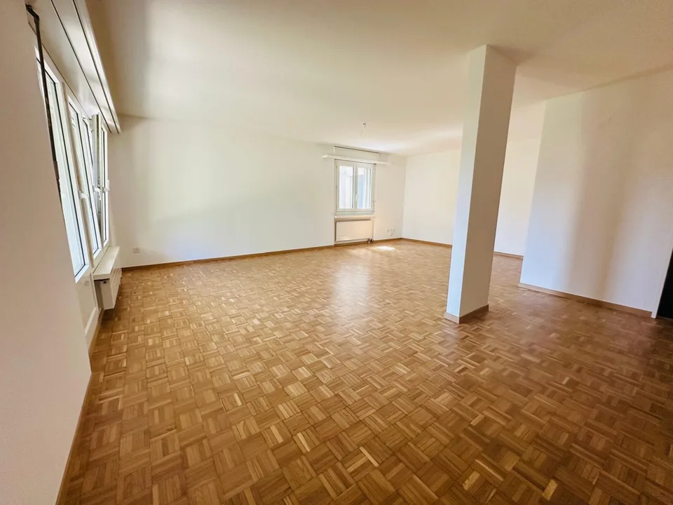 Renovated 1.5-room apartment with garden seating area in central location