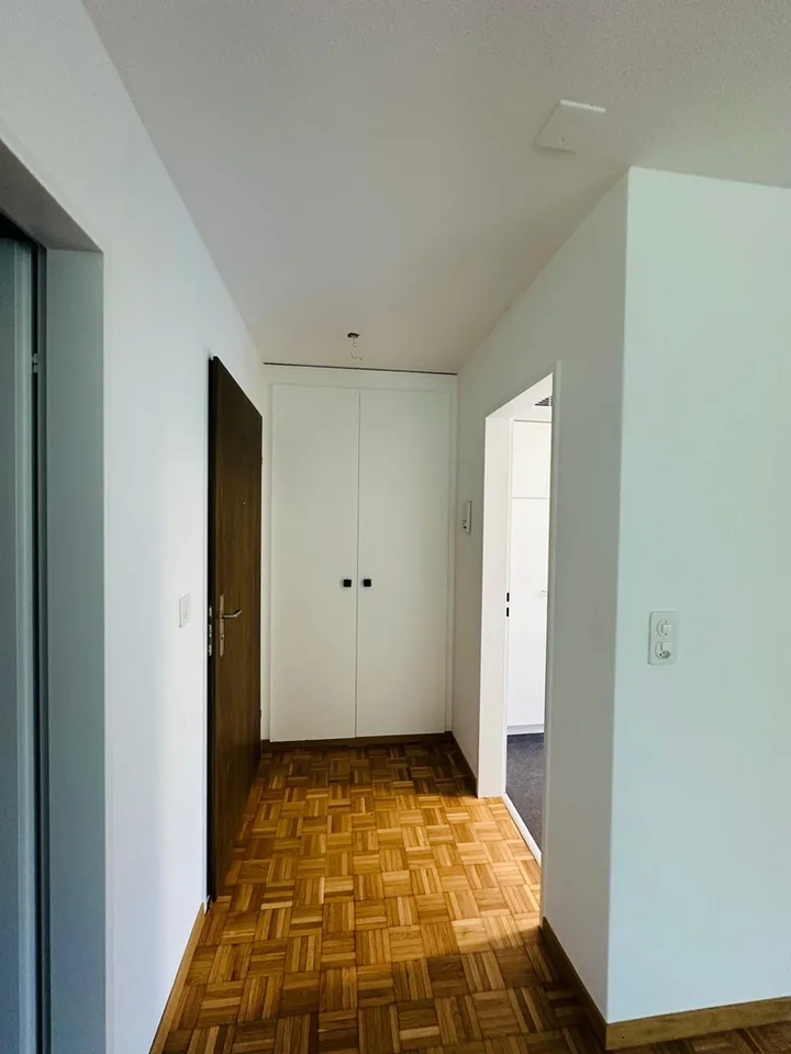 Renovated 1.5-room apartment with garden seating area in central location