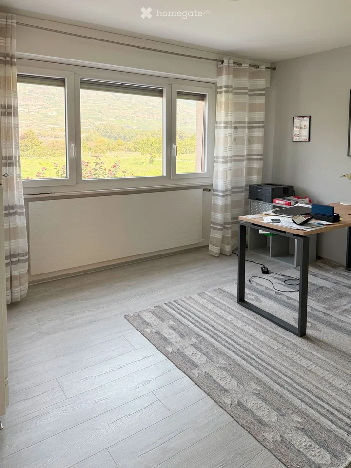Magnifique appart. 4.5 pièces partiellement meublé à Réchy.