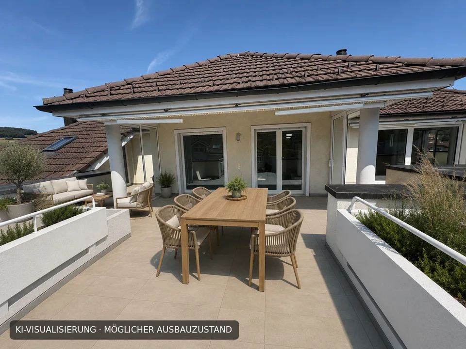 Einzigartige 6.5-Zimmer-Attika-Maisonettewohnung mit Galerie und Traumterrasse bald verfügbar!