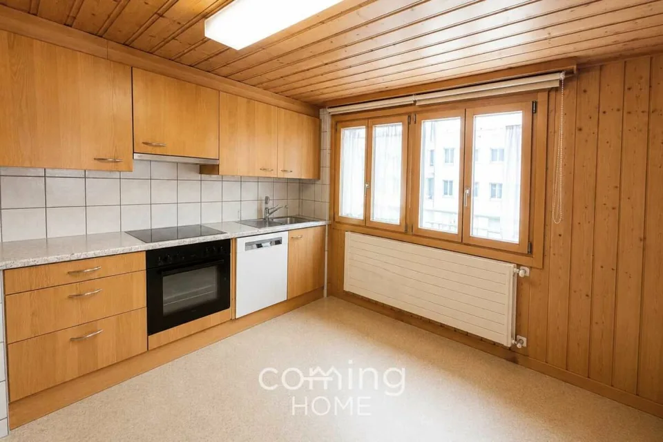 Appartement ensoleillé de 4,5 pièces avec vue panoramique sur les montagnes à Eischoll