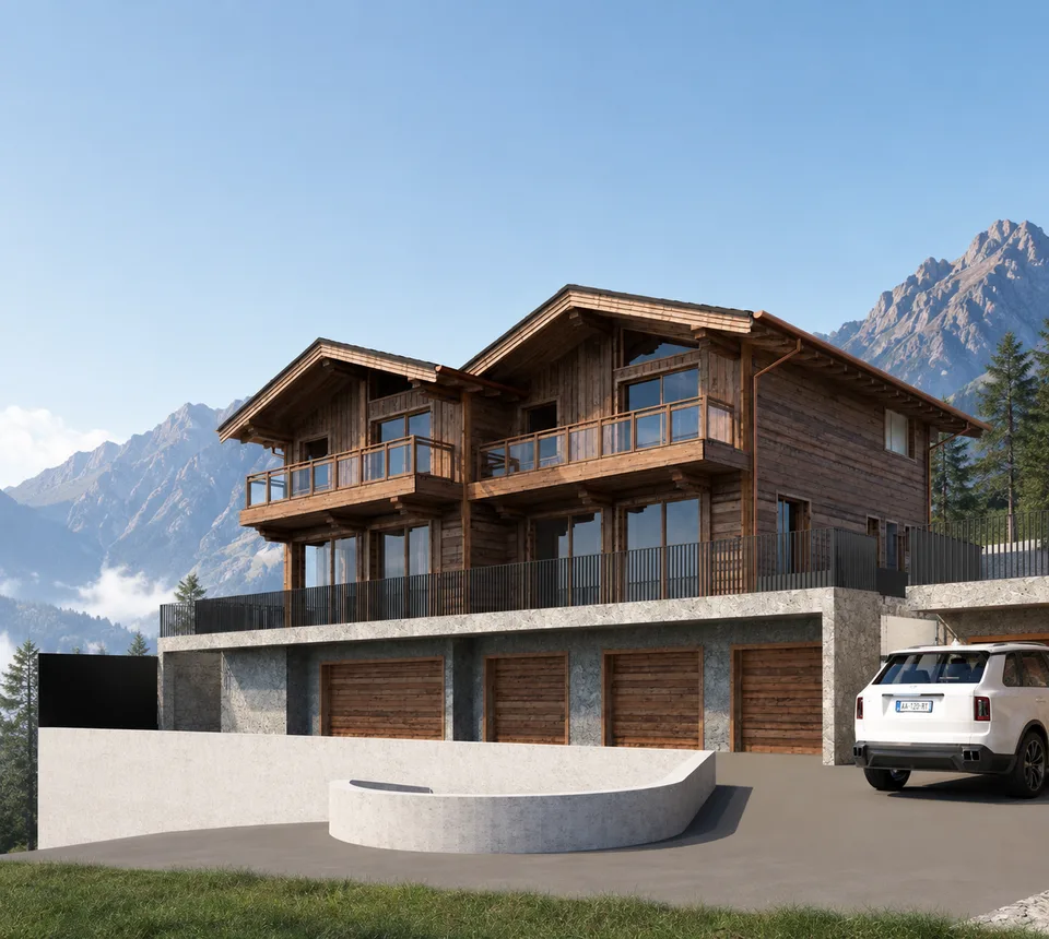 Chalet nuovo di 5,5 locali in struttura lignea con vista panoramica sul lago e le Alpi