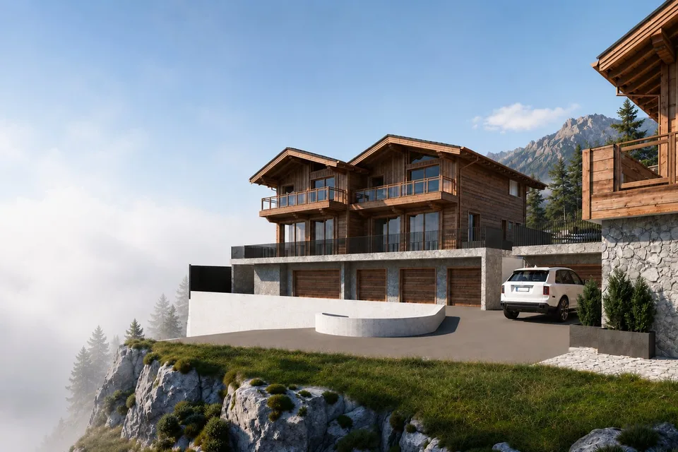 Chalet nuovo di 5,5 locali in struttura lignea con vista panoramica sul lago e le Alpi