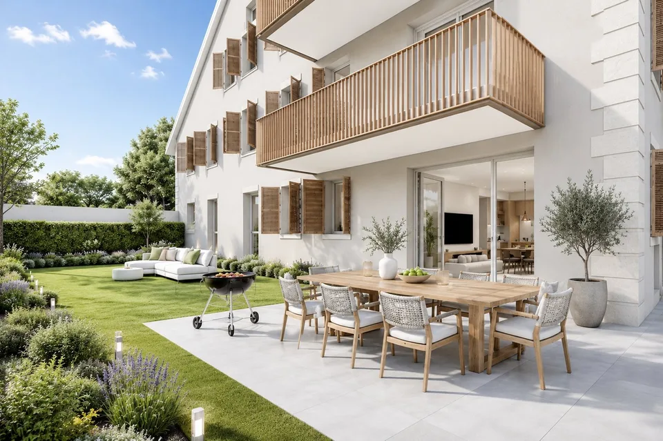 Ideale Lage im Zentrum mit Terrasse und privatem Garten - Neu