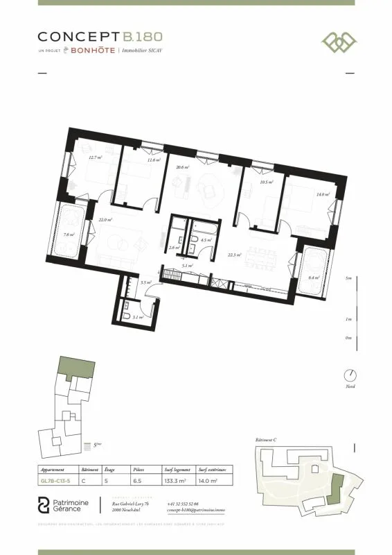 Discover Concept B.180 - Brand new 6.5-room apartment with loggias