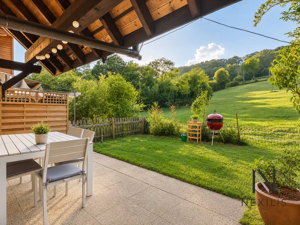 3,5 Zimmer mit Garten, Balkon und 2 Parkplätzen