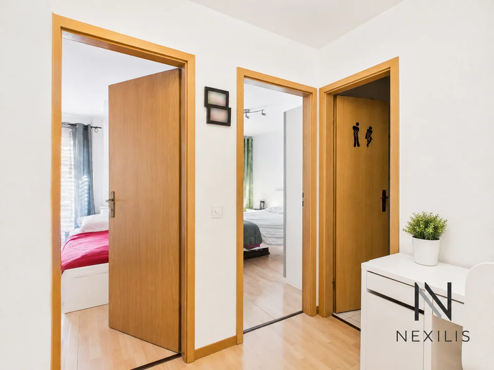 3,5 Zimmer mit Garten, Balkon und 2 Parkplätzen