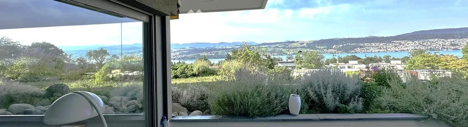 Traumhaftes Terrassenhaus mit spektakulärem Seepanorama und vollendeter Privatsphäre in Meilen