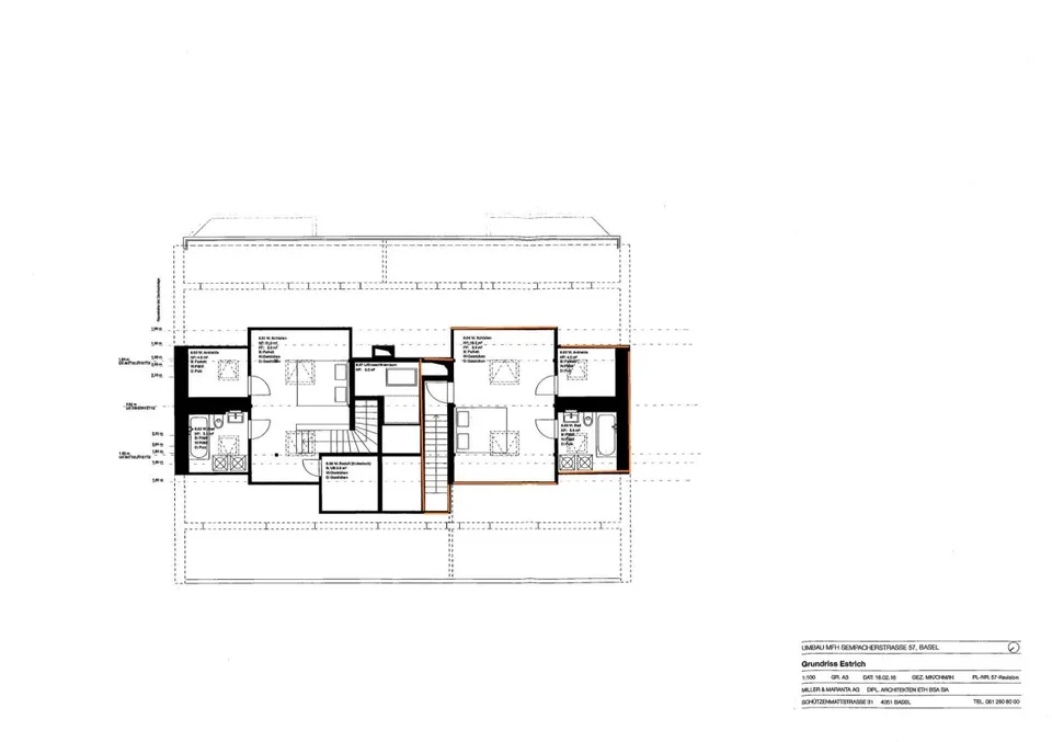 Près de la gare SBB à Gundeli - appartement maisonnette 3 pièces - idéal pour 1-2 personnes