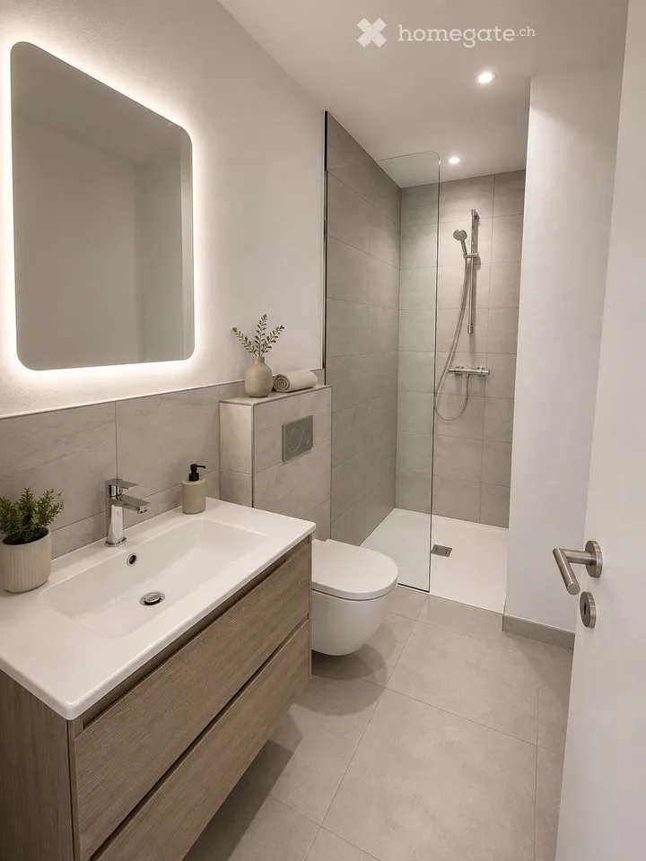 For rent in Sonvilier, fully renovated apartment