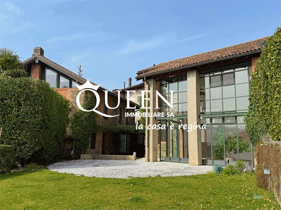 Muzzano: splendida villa di charme 6.5 locali con vista lago e ampio g