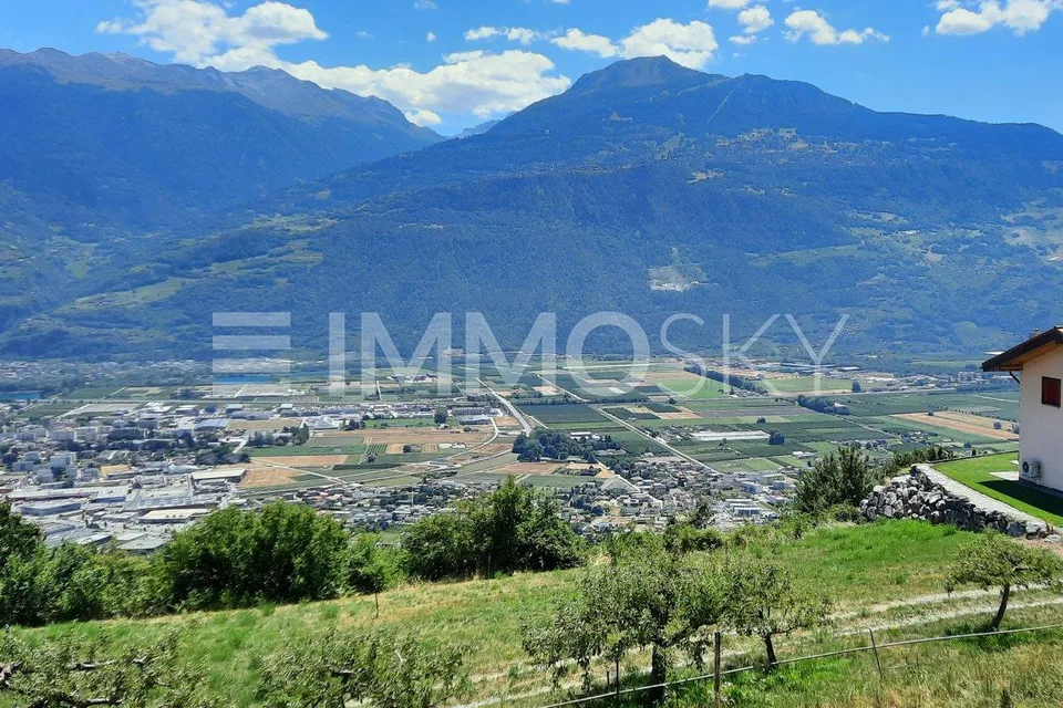 Terreno edificabile con vista mozzafiato sul Vallese
