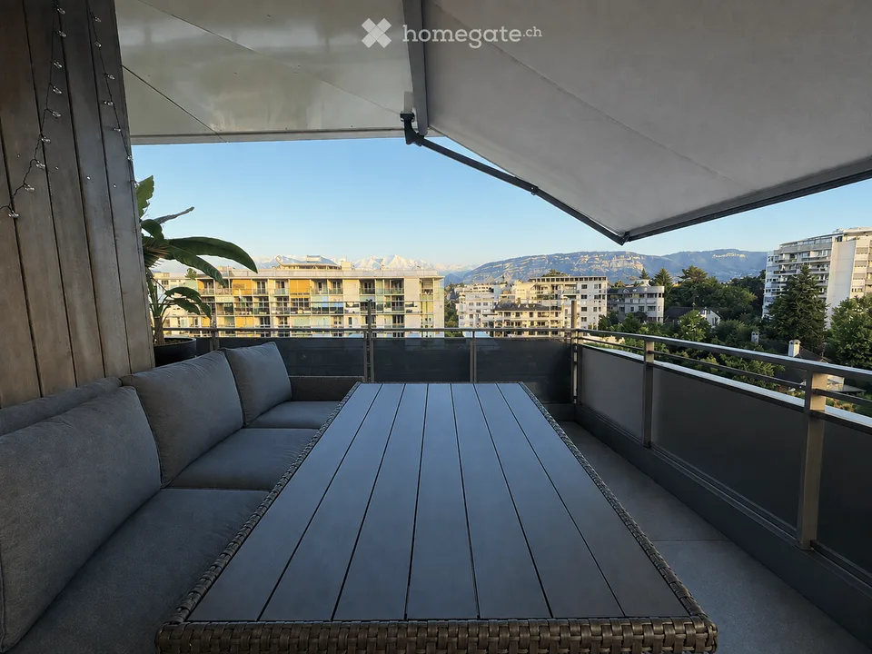 RARE - Neupenthouse 5 Zimmer, Terrasse 70m2, Parkplatz für Auto und Motorrad - Châtelaine, 1219