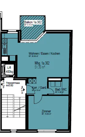 Appartement 2 pièces au cœur de Zürich-Oerlikon