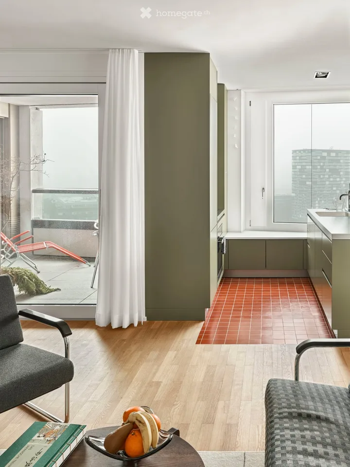 2.5-Zimmer Wohnung mit fantastischer Aussicht aus dem 19. Stock - inkl. PP und NK