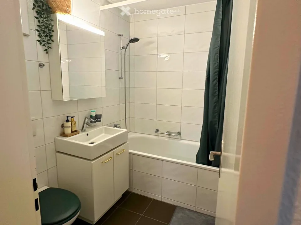 Bright 2.5-room apartment with balcony and beautiful view in Steffisburg