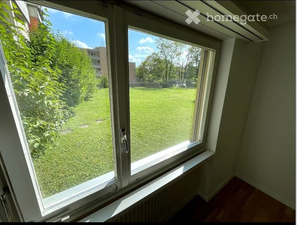 Ampio appartamento al piano terra situato nel centro di Zurigo con accesso diretto agli spazi verdi